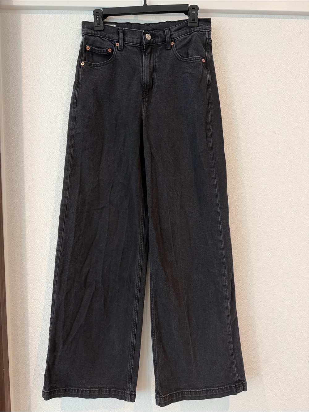 GAP High Rise Black Wide-Leg Jeans for Women